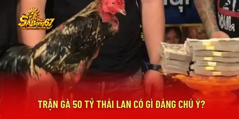 Trận gà 50 tỷ Thái Lan có gì đáng chú ý?
